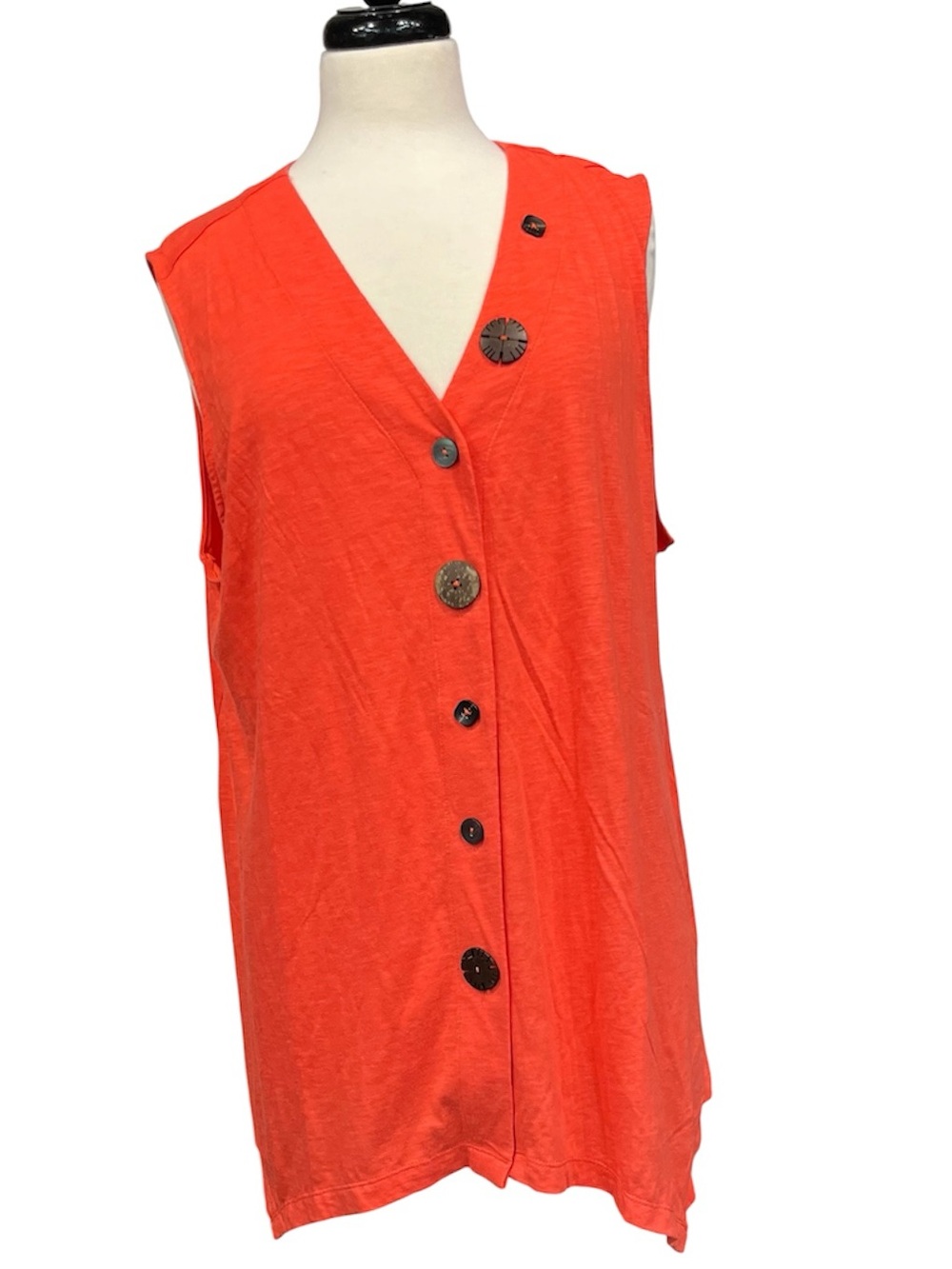 Zac & Rachel button-front top size 1X
